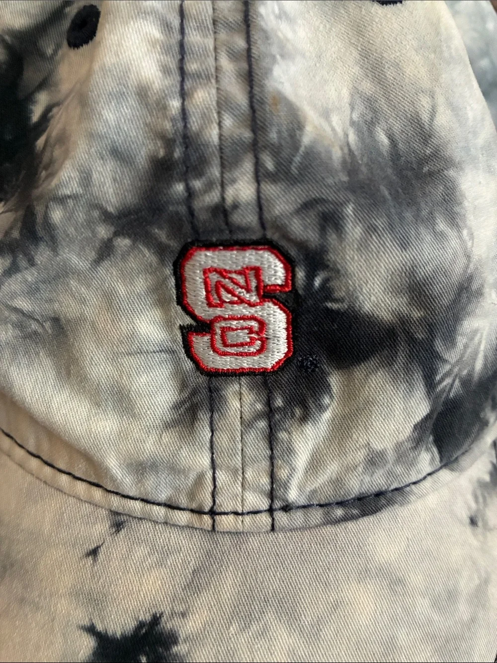 N.C. State Navy Tie Dye Strapback cap